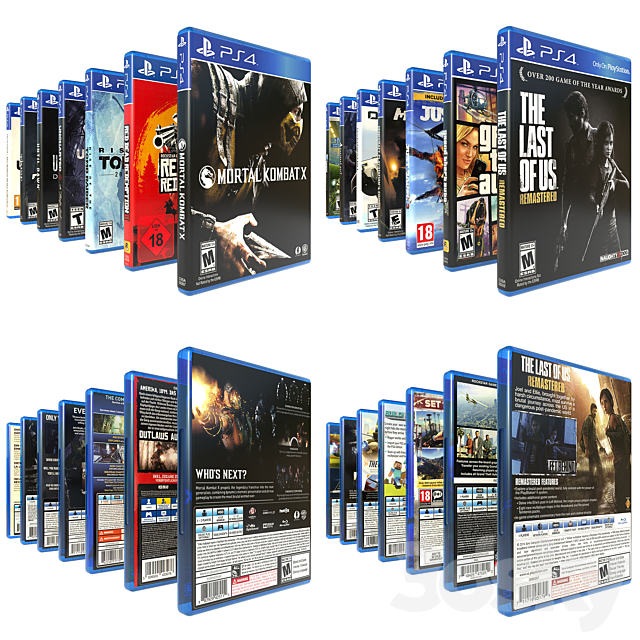 PS4 games vol.2 (14 games) Miscellaneous 3D Models