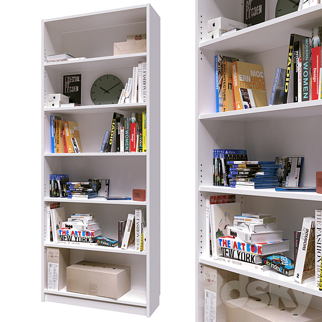 3d Models Rack Shelving Bookcase Ikea