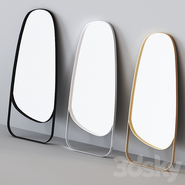 Peyton Floor Mirror by Crate and Barrel - Mirror - 3D Models