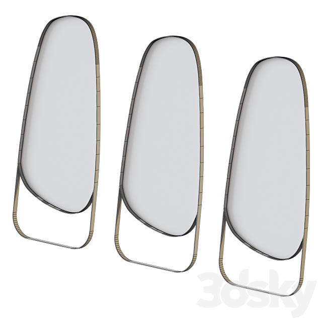 Peyton Floor Mirror by Crate and Barrel - Mirror - 3D Models