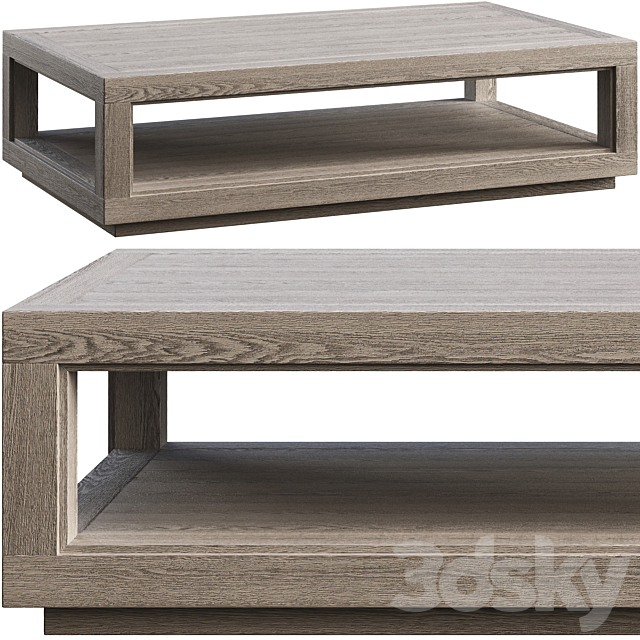 3d Models Table Coffee Table Restoration Hardware Grand Framed