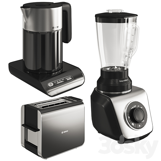 3d Models Kitchen Appliance Bosch Small Kitchen Appliances Black