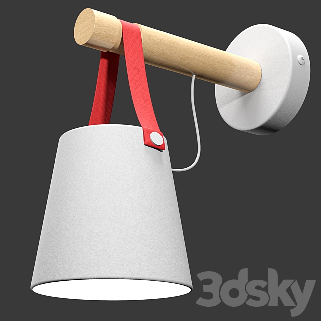 3d models: Wall light - Wooden Lantern Nordic Hanging Wall Lamps