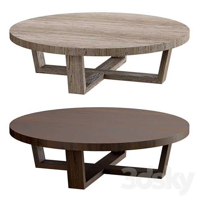 3d Models Table Rh Modern Antoccino Round Coffee Table