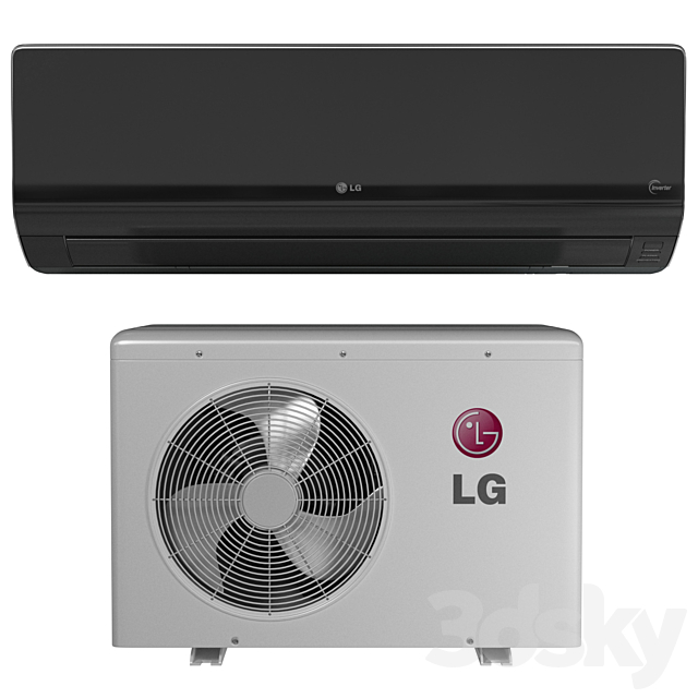 Lg Artcool Air Conditioner Inverter V Household appliance 3D Models