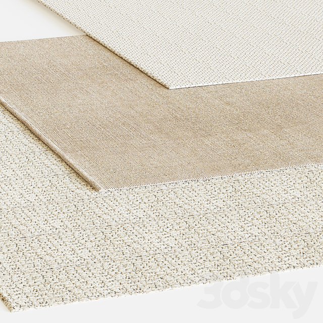 Carpets Zara Home Carpets 3D Models