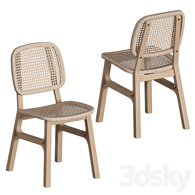 3d Models Table Chair Dining Table And Chair Vokslyov Ikea