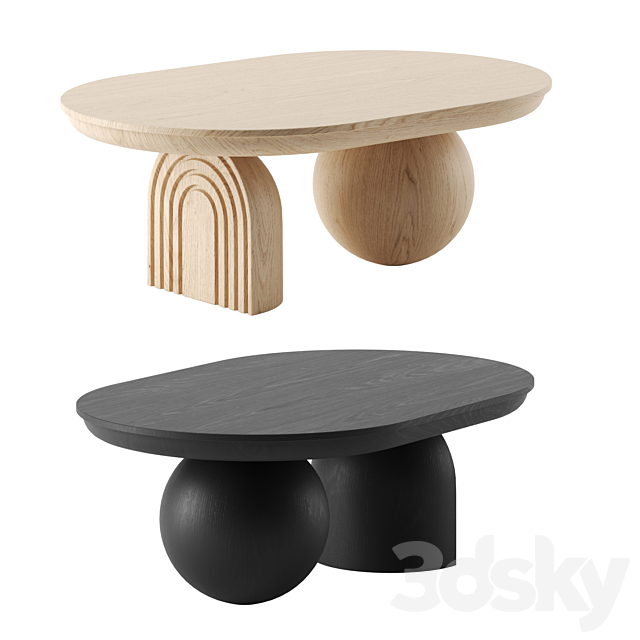 3d Models Table Sonali Oval Coffee Table By Anthropologie