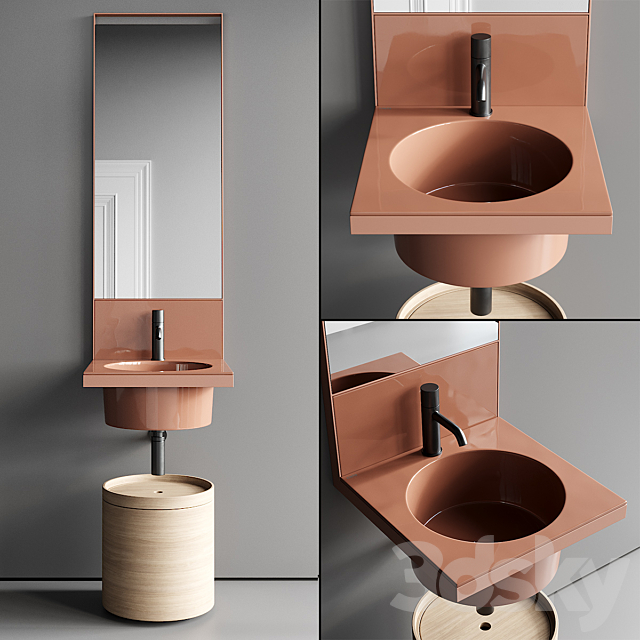Ceramica Cielo Elle Vanity Unit Set 3, Cloakroom Toilet And Vanity Unit Set