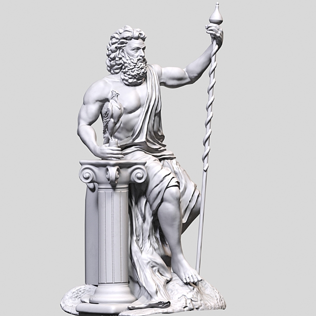 Sculpture of Zeus Sculpture 3D Models