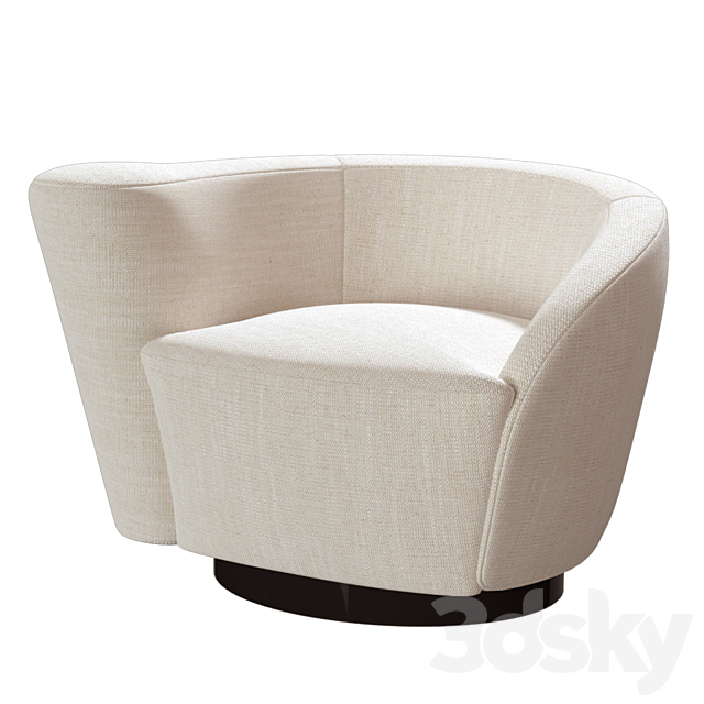 Swivel Chair Colin Left by Eichholtz Arm chair 3D Models