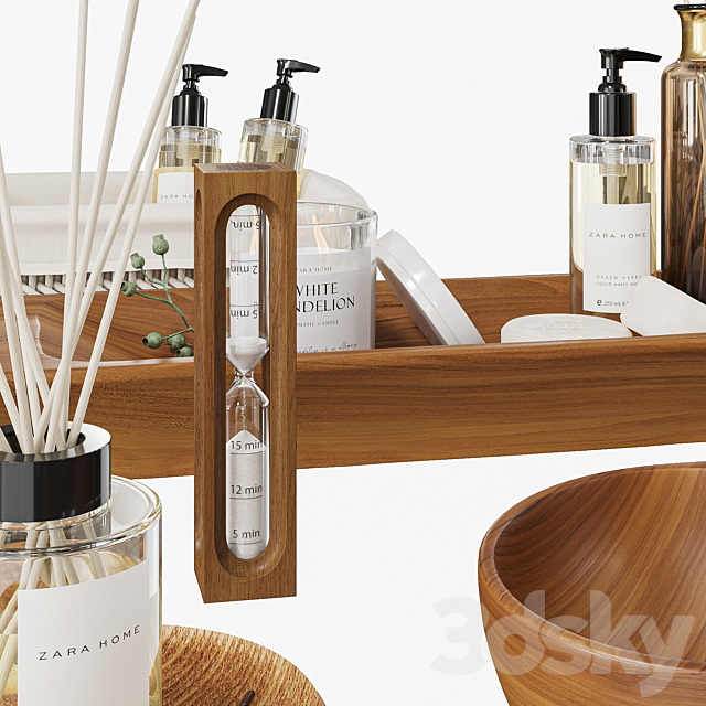Zara Home Spa Collection - Bathroom accessories - 3D Models
