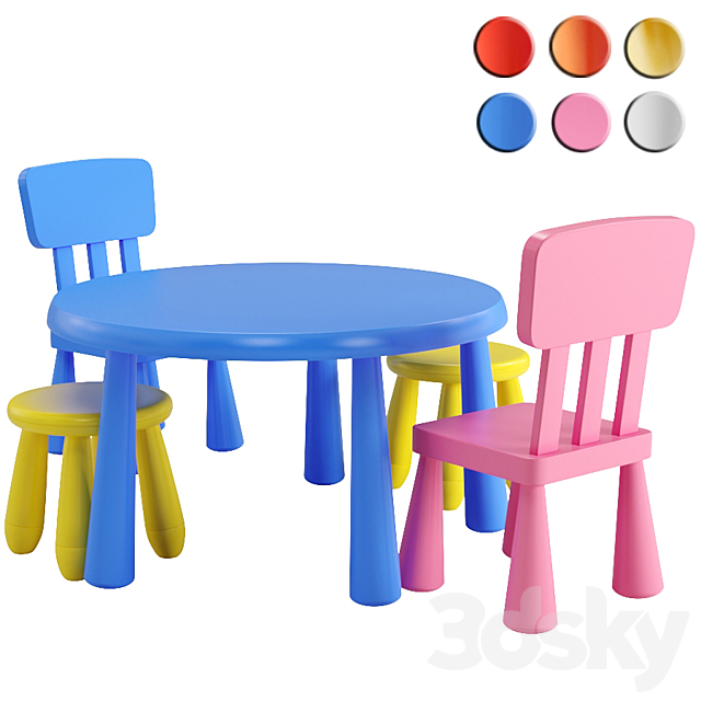 Ikea Mammut Table Chair Stool, Ikea Youth Table And Chairs