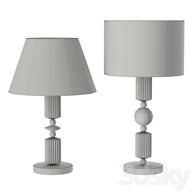 Iris Candy Table Lamp 3d, Iris Table Lamp Black And White