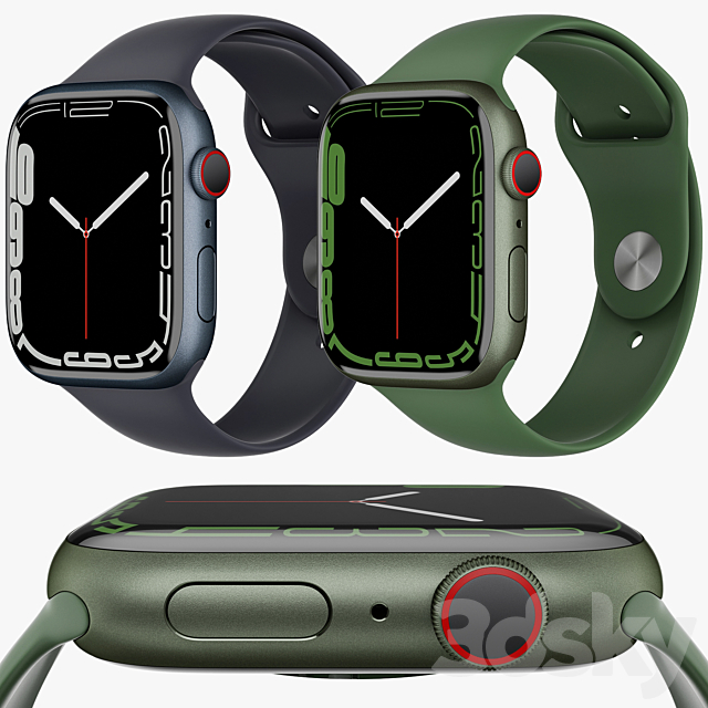 Apple Watch Series 7 - PC \u0026 other electronics - 3D Models