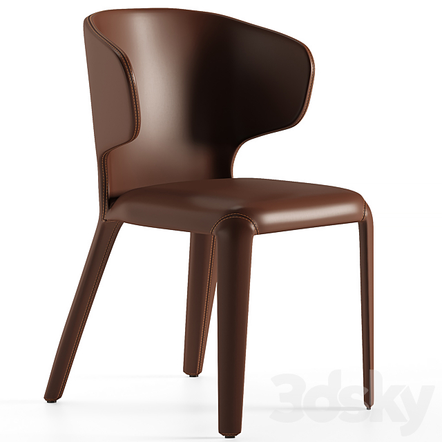 Leather Upholstered Dining Chair, Leather Wrapped Dining Chairs