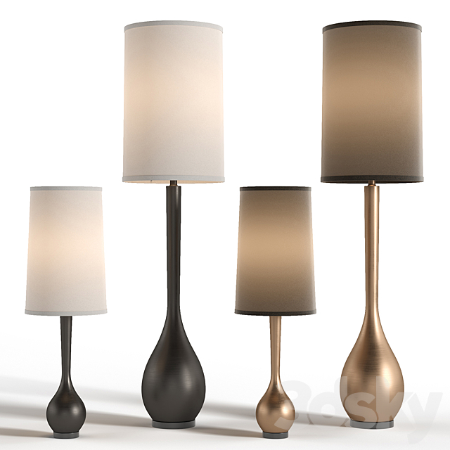 Bulb Floor Lamp Light Global Views Floor lamp 3D Models