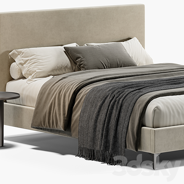 West Elm Emmett Bed Bed 3D Models