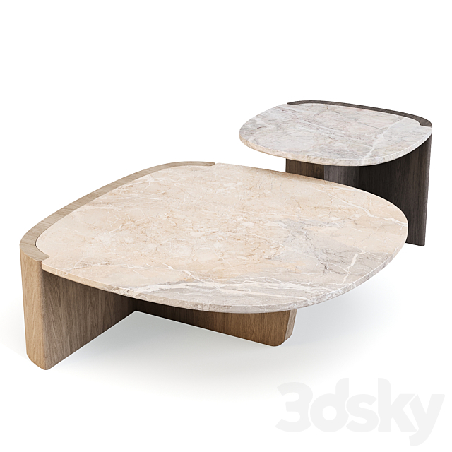Tacchini: Trampolino - Coffee and Side Table - Table - 3D Models