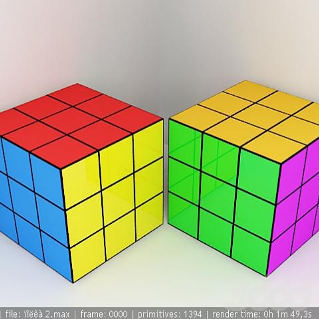 кубик-рубик - Игрушки - 3D Модель