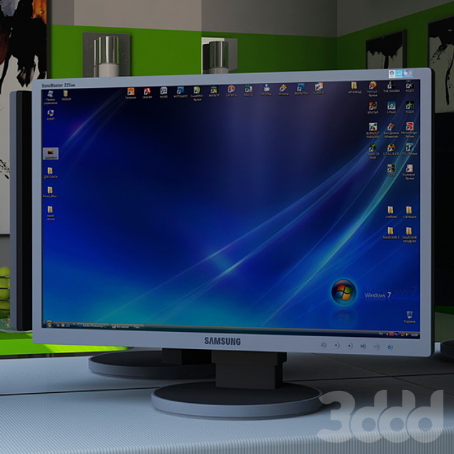 Домашний компьютер самсунг. Монитор 225bw. SYNCMASTER 225bw. Samsung 225bw. 3d монитор самсунг 22.