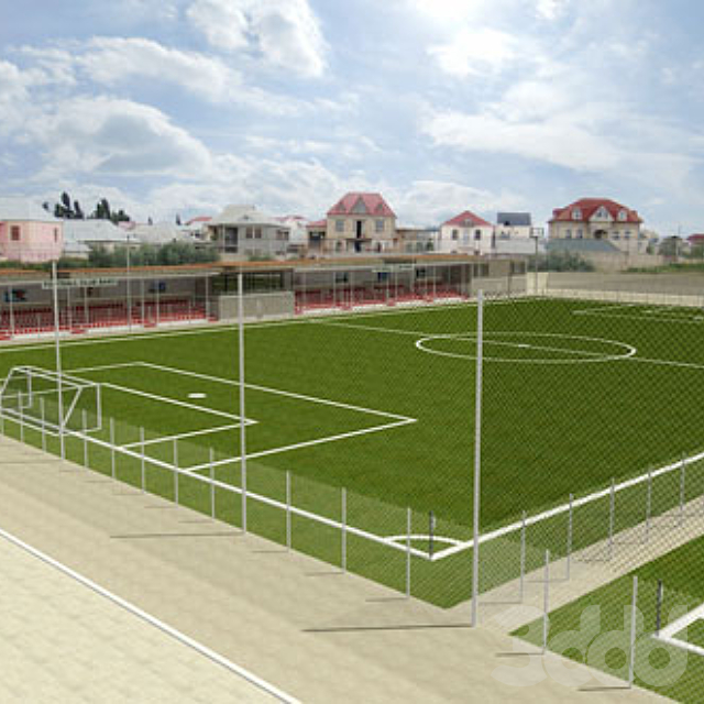 3d modeli sport futbolnoe pole