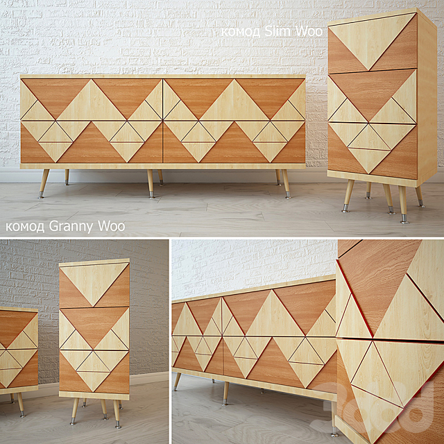 3d Modeli Tumby Komody Mebel Woodi