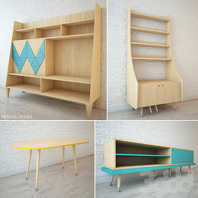 3d Modeli Drugoe Mebel V Gostinuyu Woodi