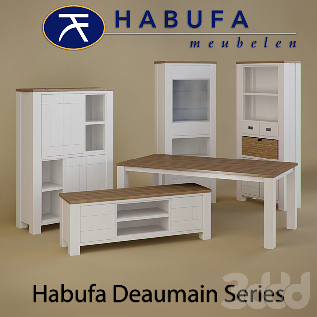 3d Modeli Tumby Komody Nabor Mebeli Habufa Deaumain
