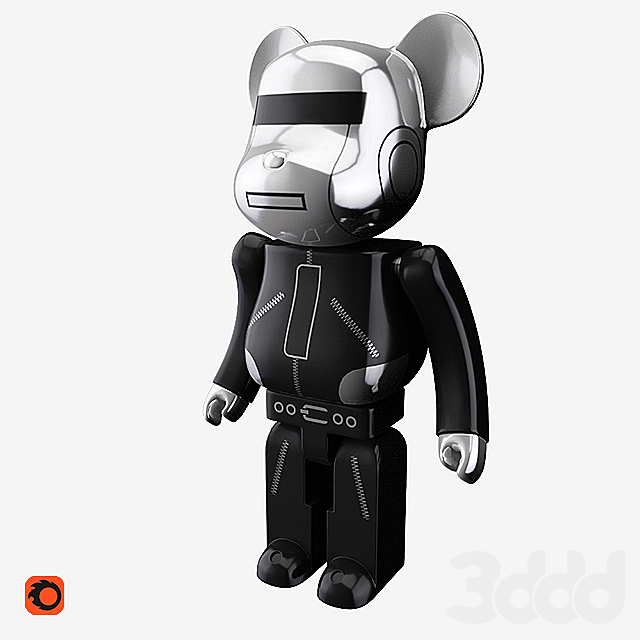 3d модели: Игрушки - BEARBRICK / Daft Punk