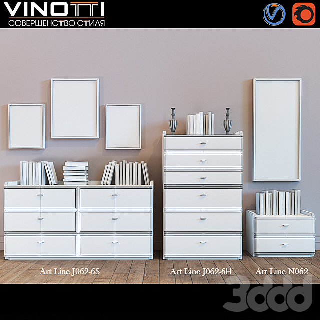 3d Modeli Tumby Komody Vinotti Art Line