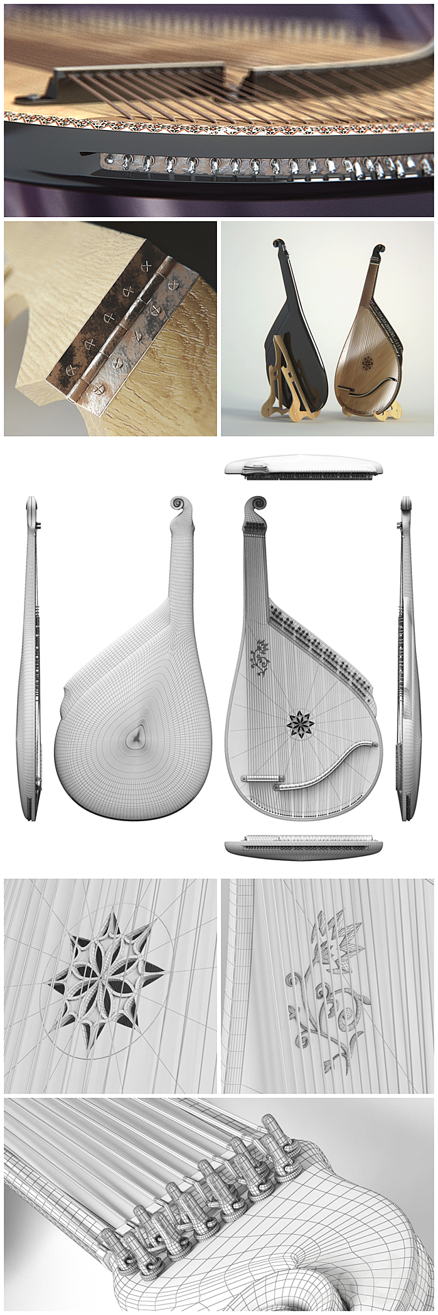 3d Modeli Muzykalnye Instrumenty Bandura