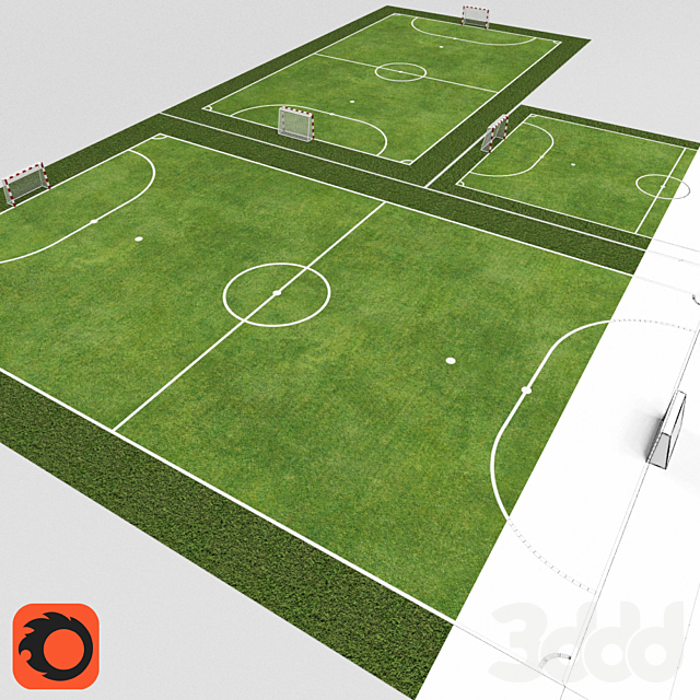3d modeli sport polya dlya mini futbola