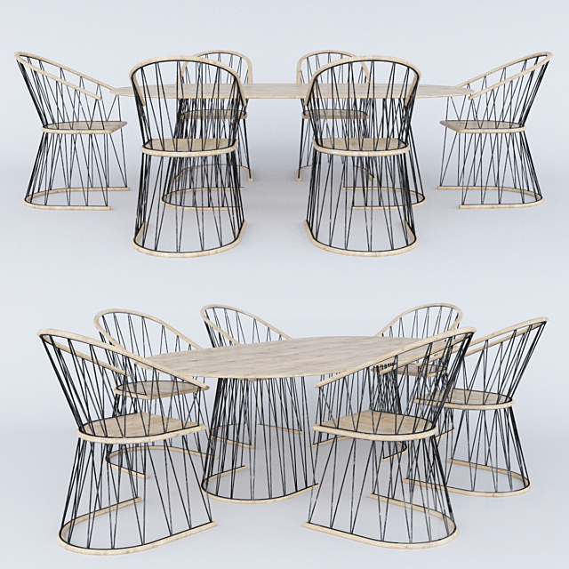 3d Modeli Stol Stul Dizajnerskij Stol Ot Velichko Velikov