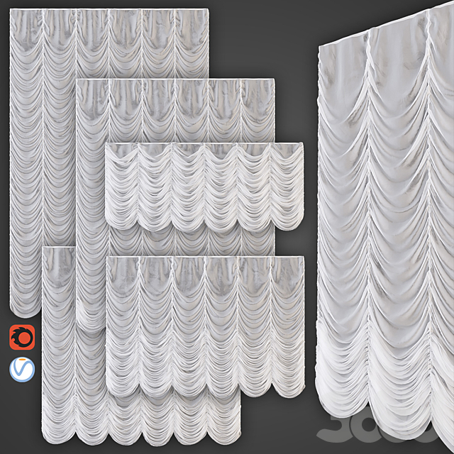 3d modeli shtory francuzskaya shtora