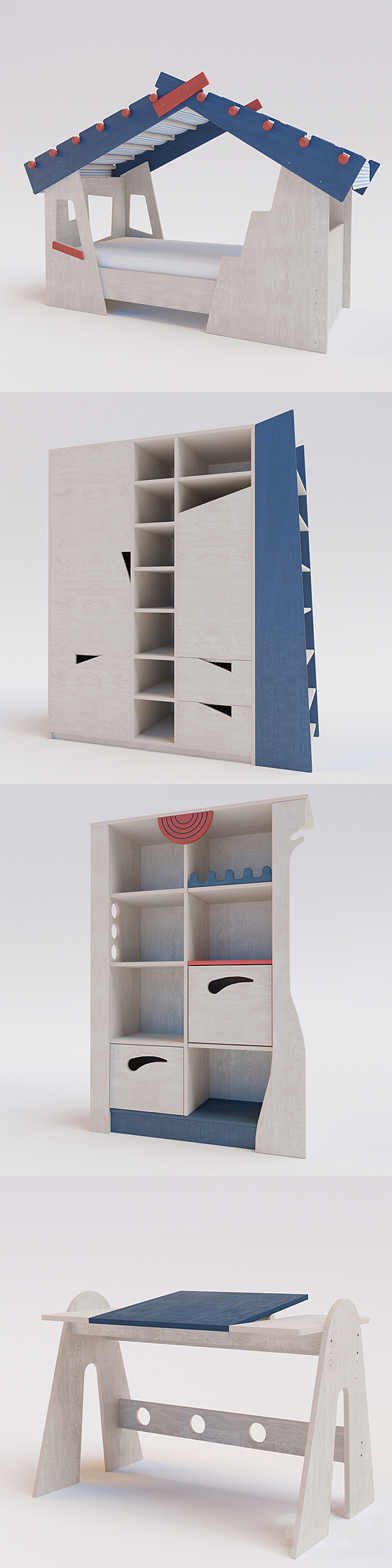 3d Modeli Detskie Detskaya Mebel Haba