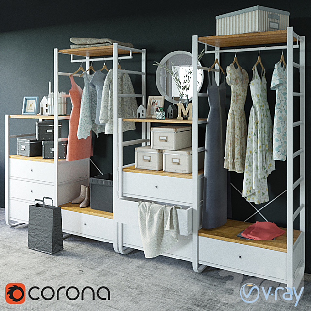 3d Modeli Prihozhaya Ikea Elvarly