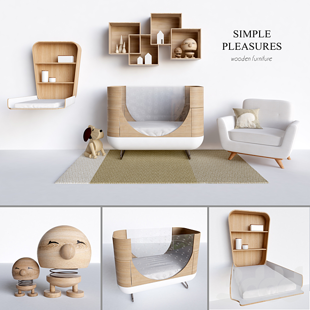 3d Modeli Detskie Wood Kids Room Detskaya