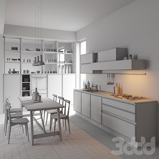 3d Modeli Kuhni Kuhnya Aran Cucine Quadro