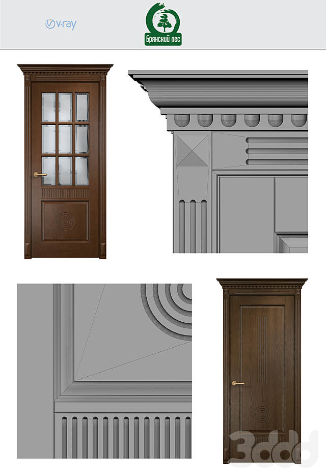 3d Modeli Dveri Mezhkomnatnye Dveri Bryanskij Les