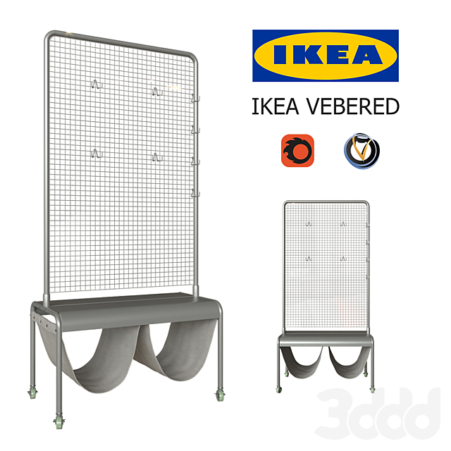 3d modeli drugoe ikea vebered shirma
