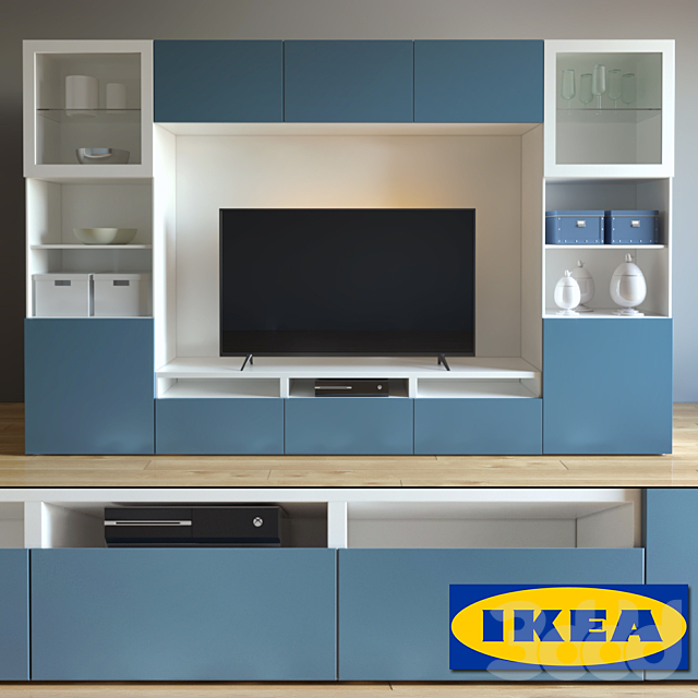3d modeli tv stenka stenka tv ikea besto