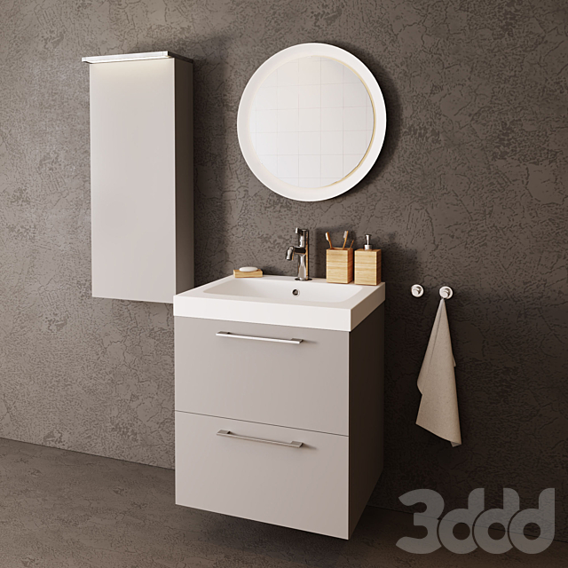 3d Modeli Mebel Komplekt Mebeli Dlya Vannoj Ikea