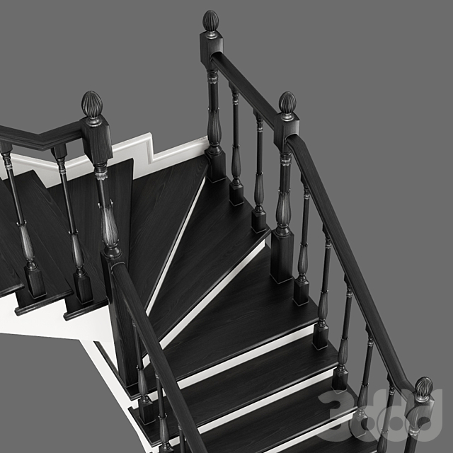 
                                                                                                            Угловая лестница с забежными ступенями, 3 цвета
                                                    
