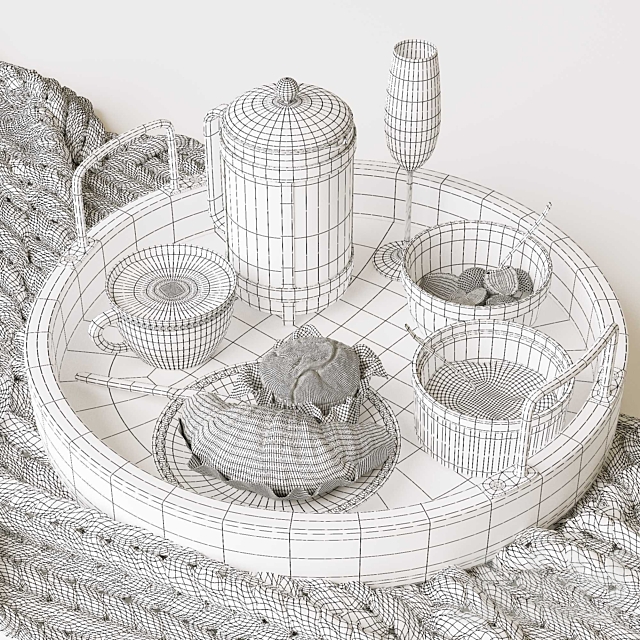 3d Modeli Eda I Napitki Zavtrak 2