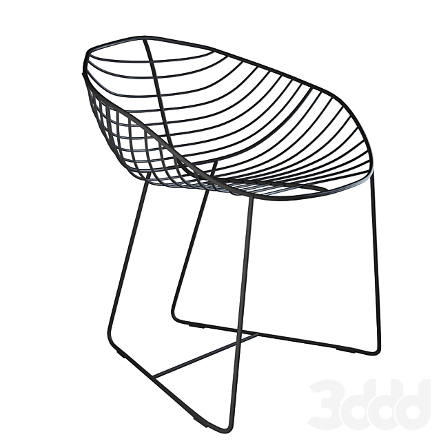 3d Modeli Stulya Stul Metallicheskij Lystok Chair