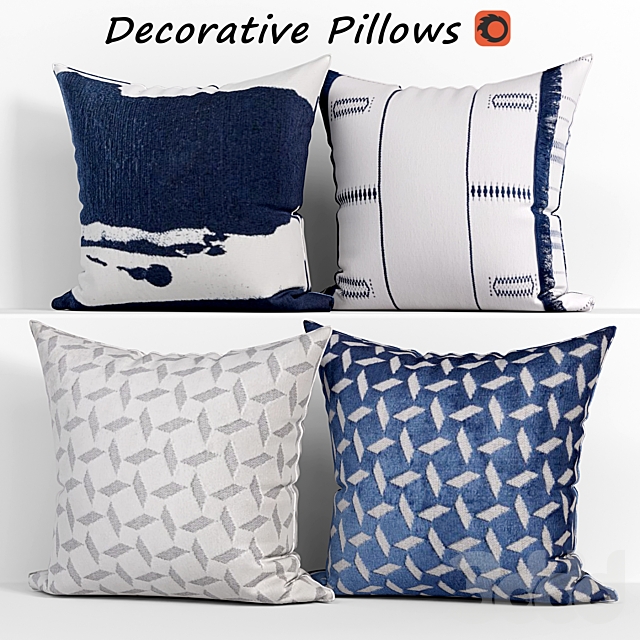 3d модели Подушки Decorative pillows set 144 West elm