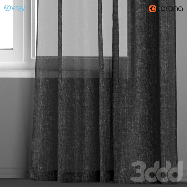 3d modeli shtory ikea ajna tyomno