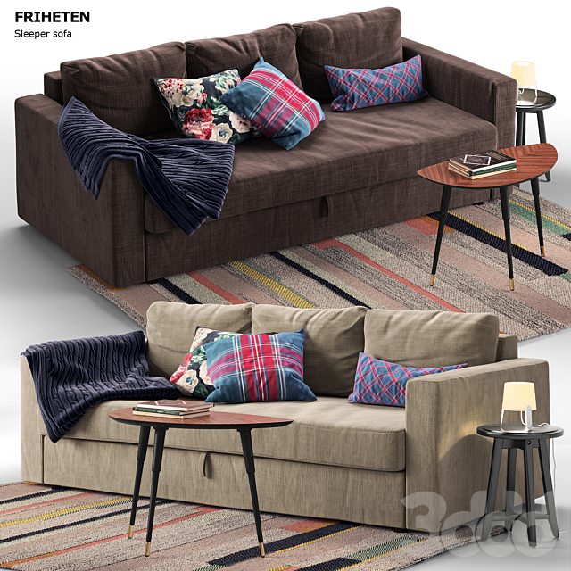 3d modeli divany friheten ikea