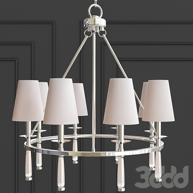 модели Люстры Baxter 8 Light Polished Nickel Chandelier Baxter 8 Light Polished Nickel Chandelier